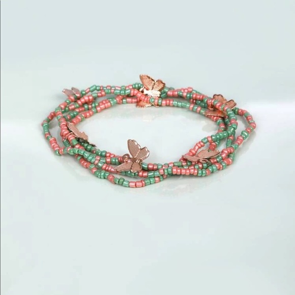 🆕 Beaded Butterfly Anklet - Picture 3 of 4